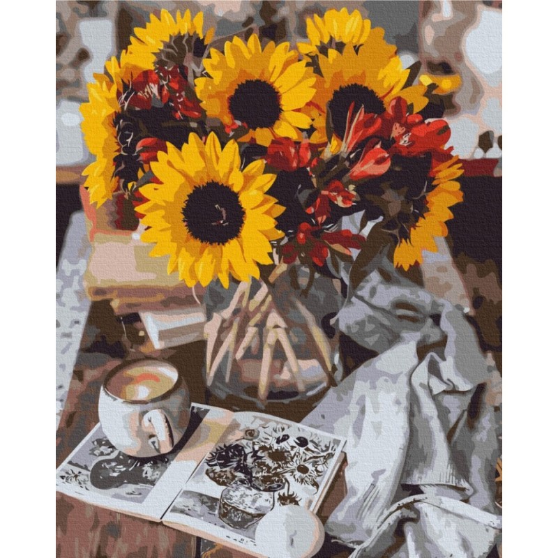 Картина за номерами "Затишний осінній букет" BS40230, 40x50 см