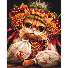 Картина по номерам "Киса Журбинка" ©Марианна Пащук BS53871, 40x50 см