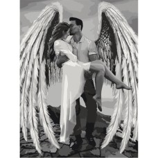 Картина по номерам "Ее собственный ангел" Bambi 10376-NN 30х40 см