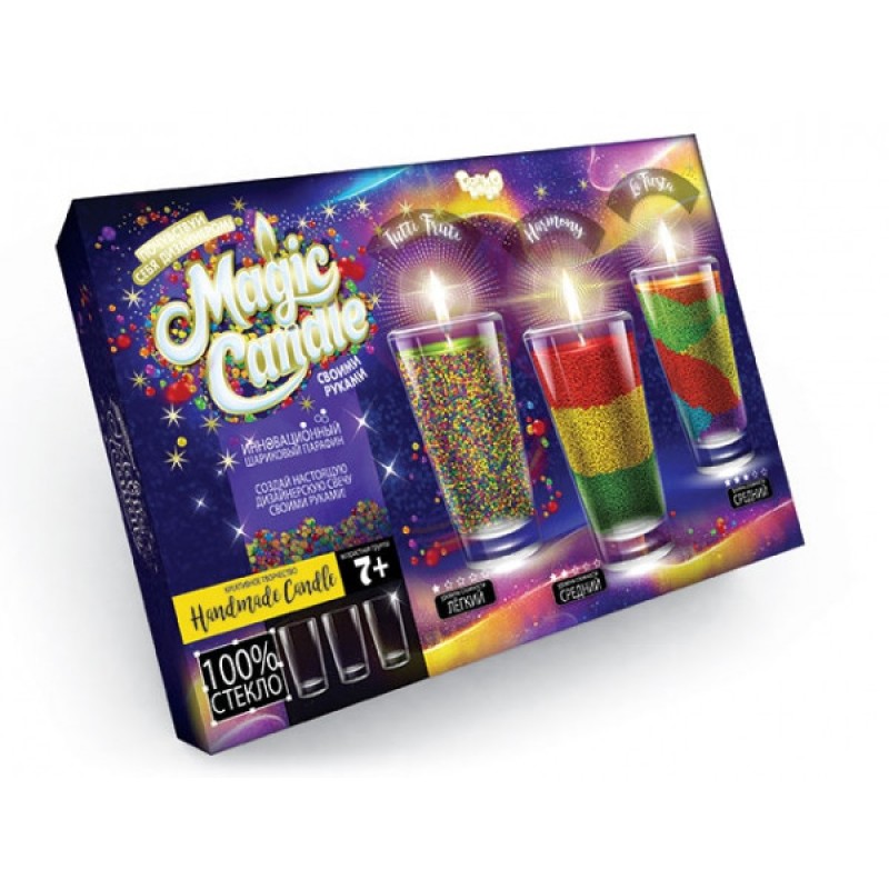Комплект креативної творчості MAGIC CANDLE CRYSTAL 7320DT, 3 свічки в комплекті