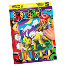 Фреска з піску своїми руками "SandArt" SA-01  Трицератопс