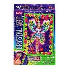 Набір креативної творчості "Crystal art Kids" Фея CArt-01-03, 9 кольорів, 6 форм