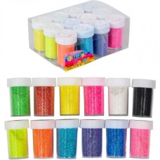 Набір неонових блискіток (Гліттера) 144г 12 кольорів HBH12 /12 /1-209