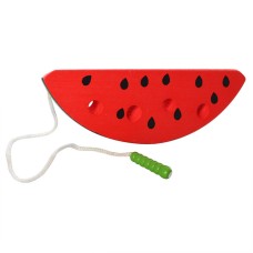 Детская развивающая игрушка Шнуровка MD 0494 деревянная Арбуз