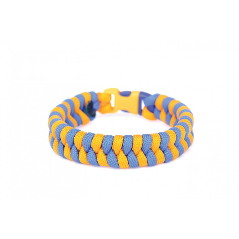 Набір для творчості. Плетіння з паракорду "Браслет жовто-синій" (ПАР-001) PAR-001 від 8-ми років