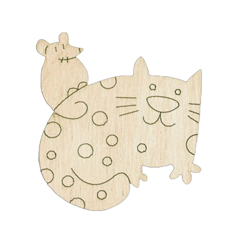 Набір дитячої творчості Розпис по дереву "Магніти-веселі коти" РД-011