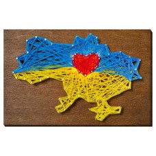 Набор стринг-арт "Мой дом" ABC-028 деревянная основа