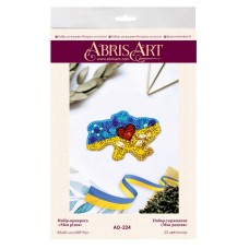 Набор для вышивания бисером "Моя родная" AD-224 на натуральном холсте