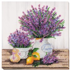 Набор меди для вышивания бисером "Лаванды аромат" AMB-059 20х20 см