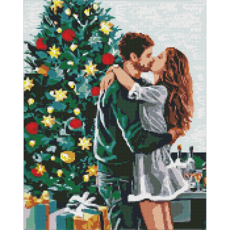 Алмазна мозаїка "В улюблених обіймах" AMO7786, 40х50 см