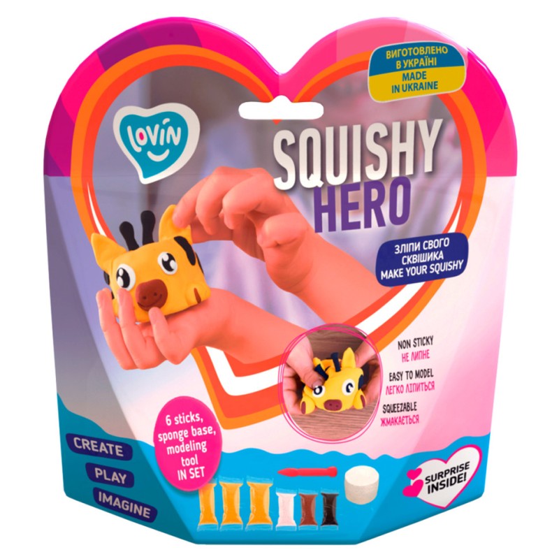 Набір для ліплення з повітряним пластиліном Squishy SquiRaff ТМ Lovin 70127