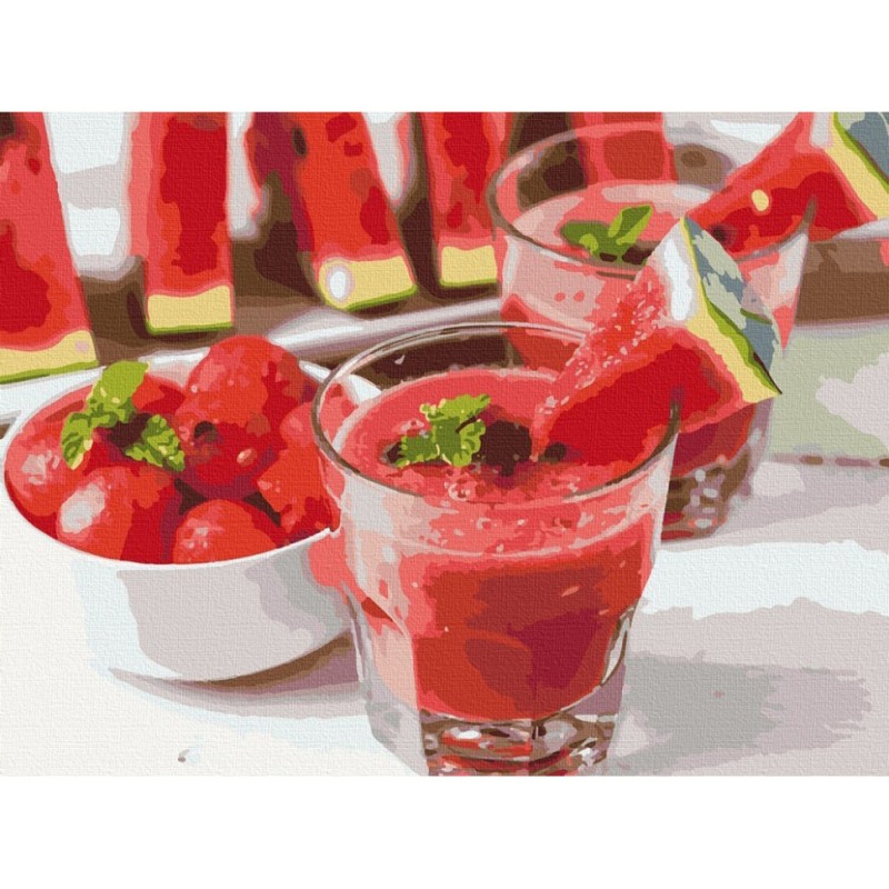 Набір картин за номерами 2 в 1 "Кавуновий смузі" 40х50 12008-AC і "Канадський ясен" 40х50 10523-AC