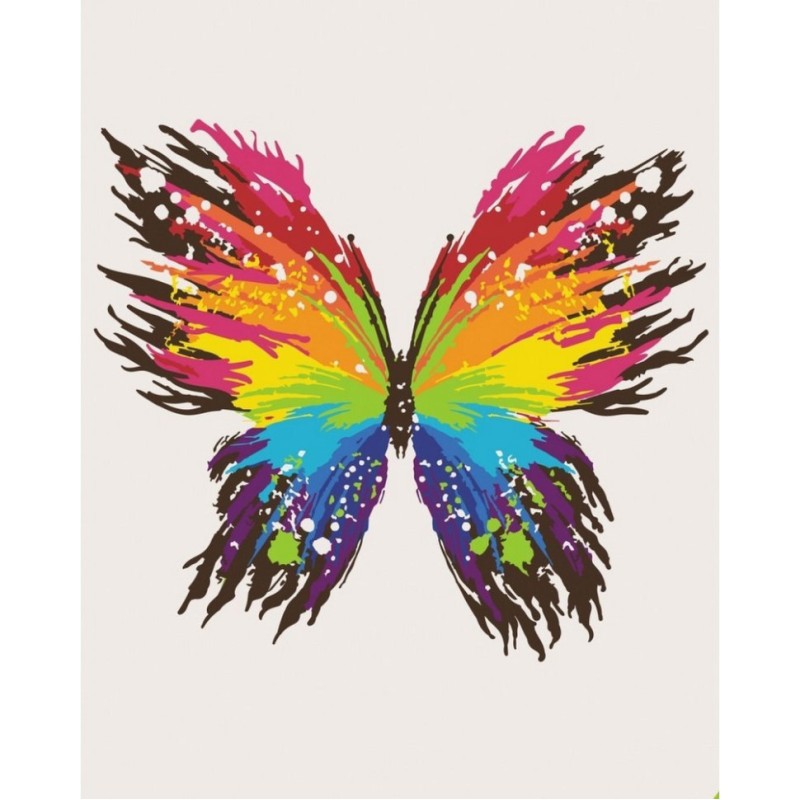 Набір картин за номерами 2 в 1 "Кольоровий Амстердам" 40х50 11227-AC та "Кольоровий метелик" 40х50 11647-AC