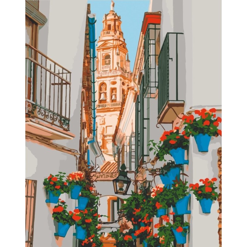 Набір картин за номерами 2 в 1 «Щасливі квіти 2» 40х50 13065-AC та «Сонячна Іспанія» 40х50 11222-AC