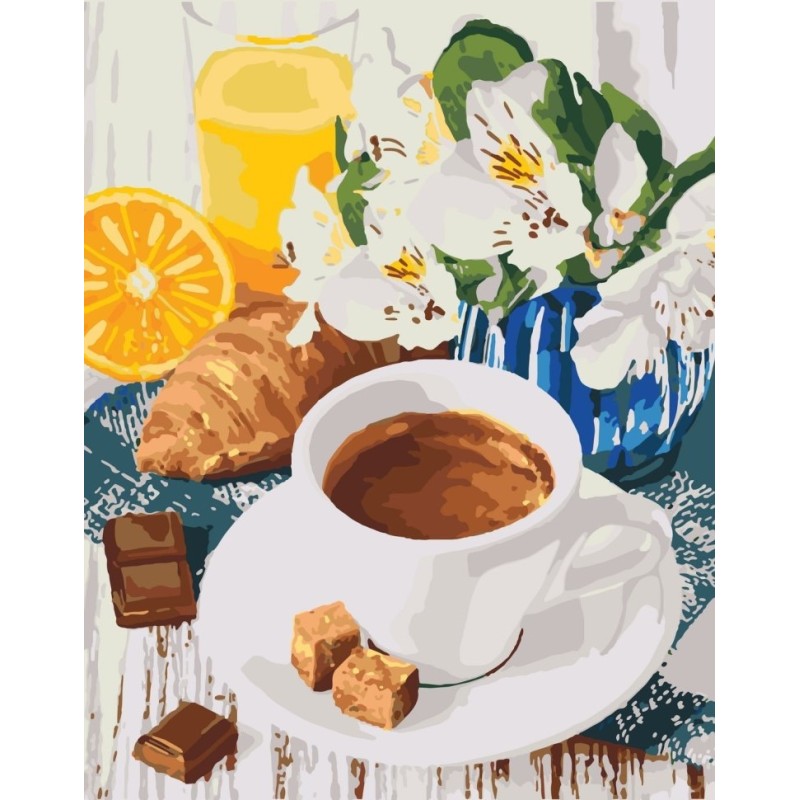 Набір картин за номерами 2 в 1 «Дика фурія» 40х50 10041-AC і «Солодкий ранок» 40х50 12116-AC