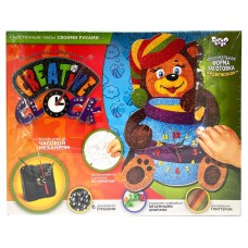 Набір для творчості "Creative clock: Ведмідь" СС-01-05 гліттер, годинниковий механізм