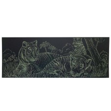 Гравюра панорама "Тигри" ГрВ2-2 економ варіант в пакеті 41х15 см