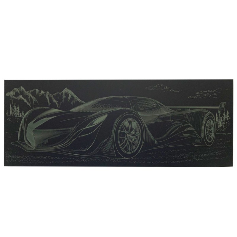 Гравюра панорама "Спорткар" ГрВ2-4 економ варіант в пакеті 41х15 см