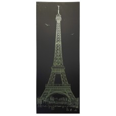 Гравюра панорама "Ейфелева вежа" ГрВ2-1 економ варіант в пакеті 41х15 см