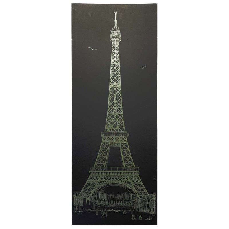 Гравюра панорама "Ейфелева вежа" ГрВ2-1 економ варіант в пакеті 41х15 см