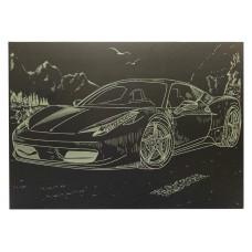 Гравюра А4 "Спорткар-1" ГрА4-8з економ варіант в пакеті 29,7х21 см