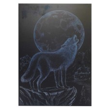 Гравюра А4 "Вовк" ГрА4-9с економ варіант в пакеті 29,7х21 см