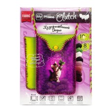 Комплект для творчості чохли з вишивкою "My Phone Clutch: Кіт з бантиком" МРСL-01-07