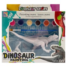 Набор для творчества Гипсовая раскраска "Dinosaur" T55-1(Dinosaur1) 2 фигурки, краски 6 цветов