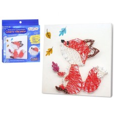 Набор для творчества "Лисичка" M5872UA рисунок нитью по технике Strsng-Art