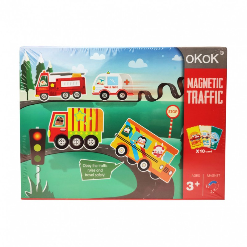 Дерев'яна іграшка Пазли MD 2815 магнітні Транспорт