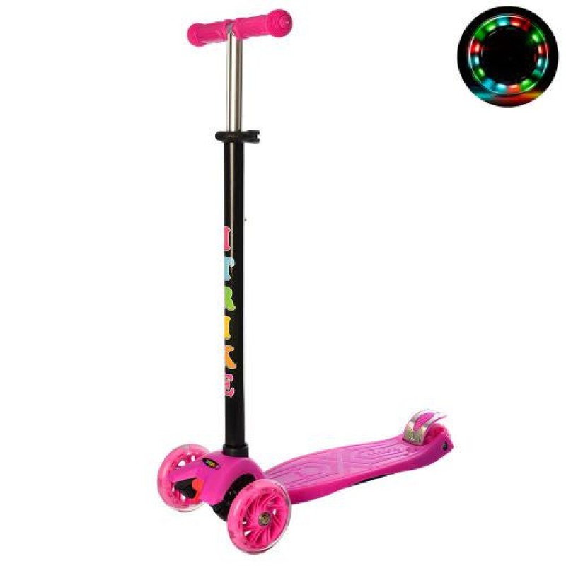 Дитячий самокат iTrike JR 3-003-P MAXI колеса, що світяться