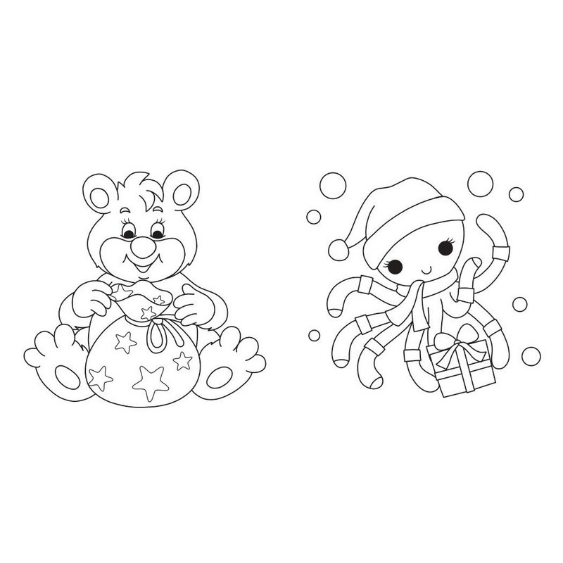 Розмальовка дитяча "Подарунки" 1806005, 12 сторінок