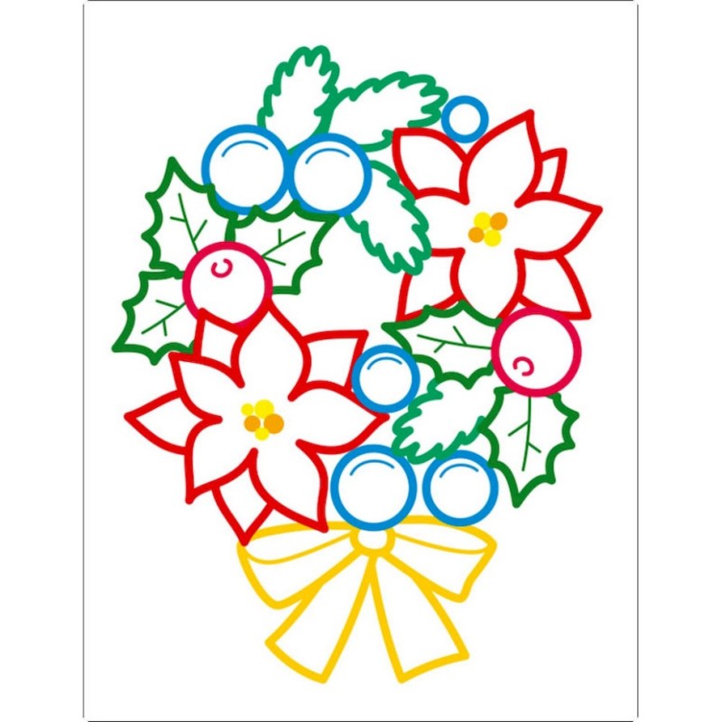 Дитяча книжка-розмальовка "Солодкі свята" 18713 з кольоровим контуром