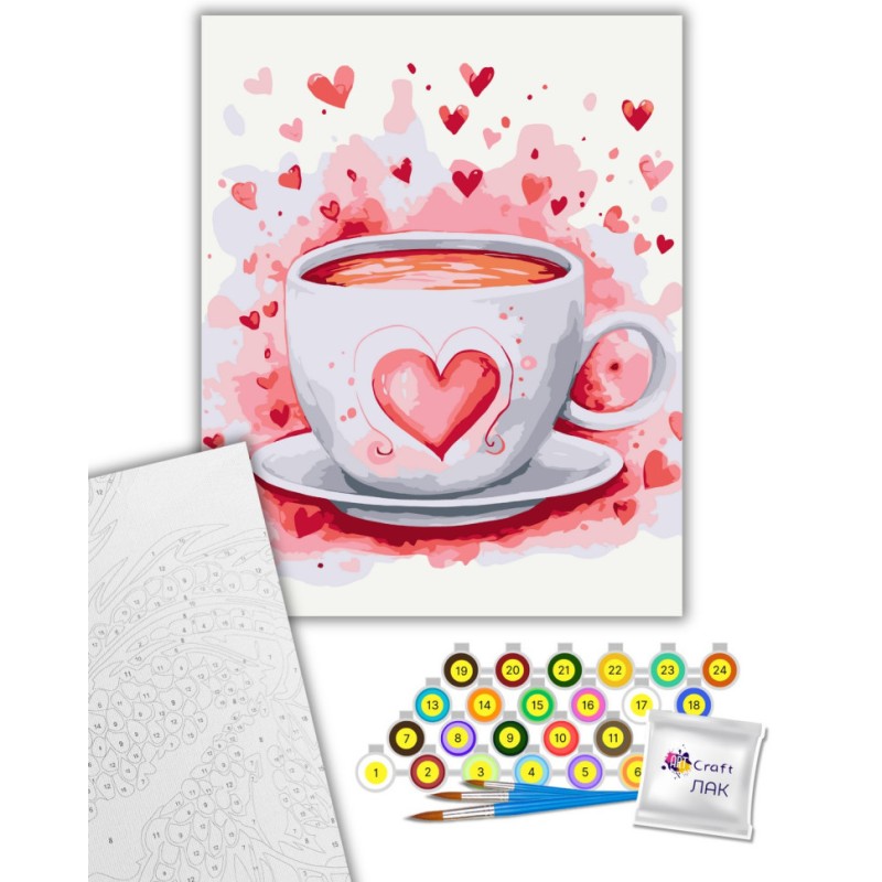 Картина за номерами "Чарівна чашка" 12037-AC 40х50 см