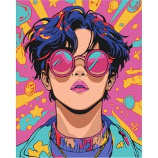 Картина за номерами "Рожеві окуляри" 10162-AC 40х50 см