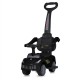Дитяча каталка-толокар M 5728L-2 чорний, з батьківською ручкою