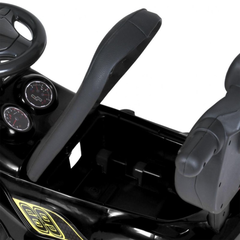 Дитяча каталка-толокар M 5728L-2 чорний, з батьківською ручкою