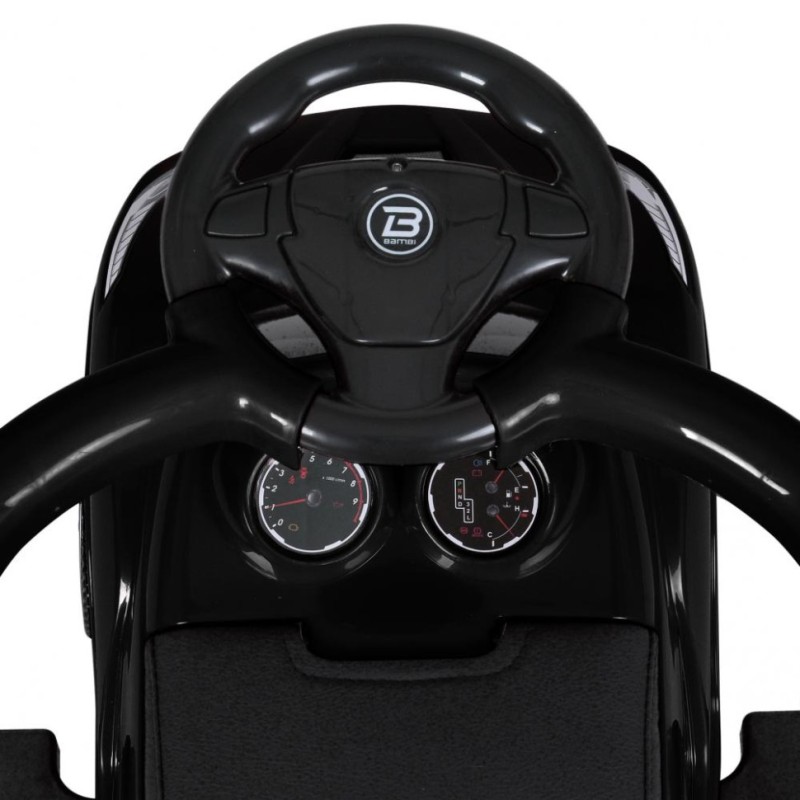 Дитяча каталка-толокар M 5728L-2 чорний, з батьківською ручкою