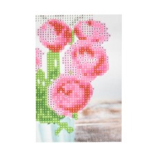 Алмазная мозаика "Розовая симфония" YAB14428 10х15 см