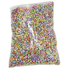 Набор для творчества Бусы бисер с буквами ЭД-415, 6 мм