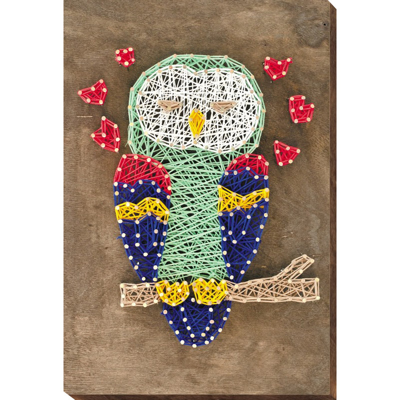 Набір стринг-арт "Сова" ABC-004 дерев'яна основа