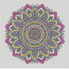 Алмазная мозаика "Узоры в стиле мандала" CA-0061 30х30 см