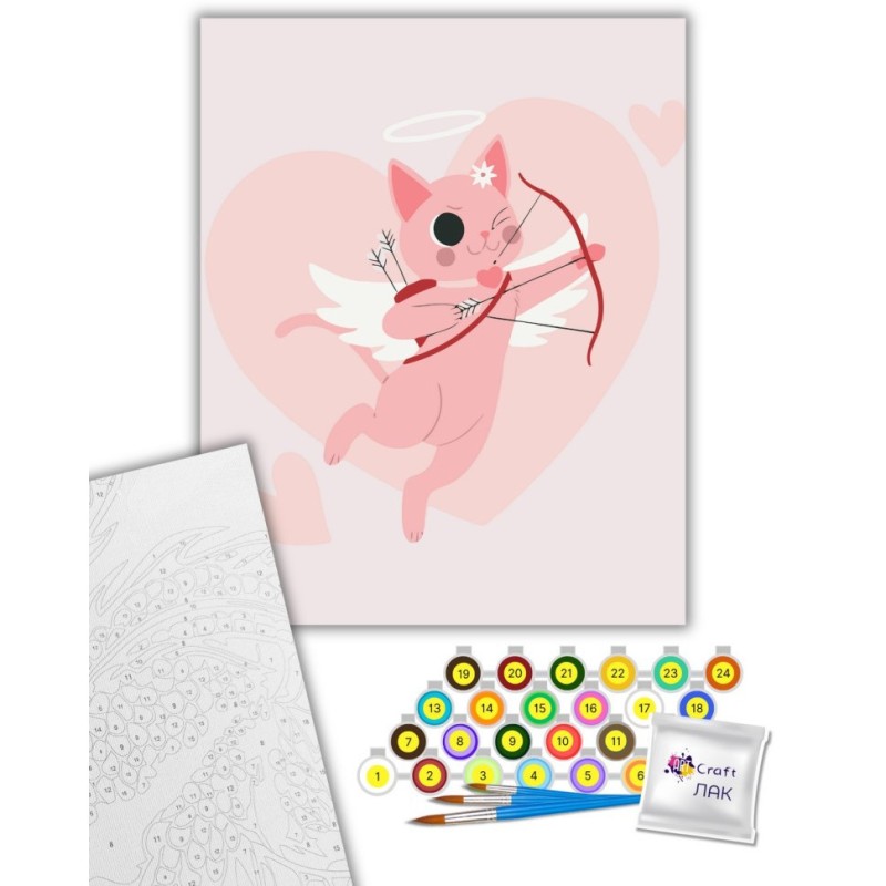Картина за номерами "Хвостатий Купідон" 16515-AC 40x50 см