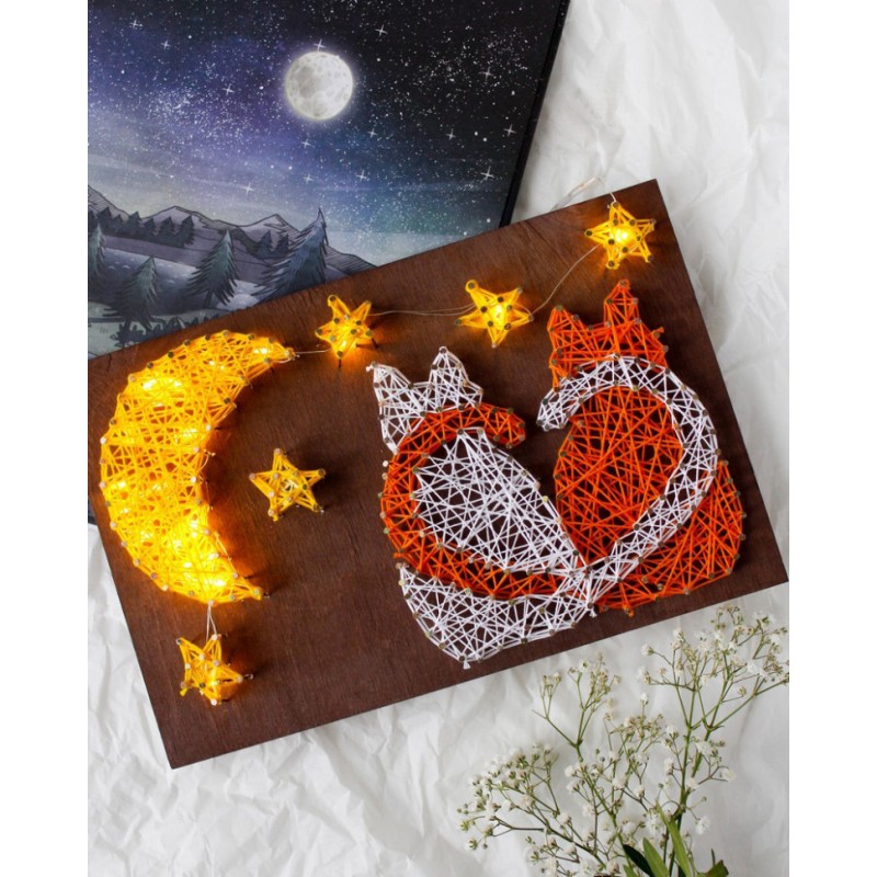 Набір стрінг-арт "Котики" ABC-017 дерев'яна основа