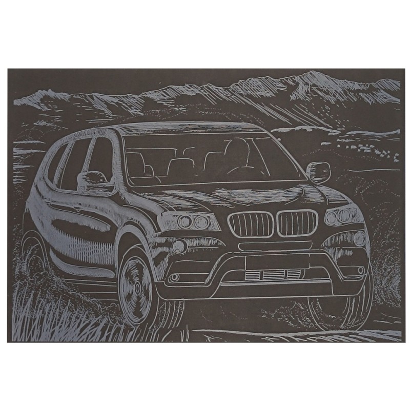 Гравюра А5 "Джип-1" ГрА5с-32 економ варіант у пакеті 21 х 14,8 см