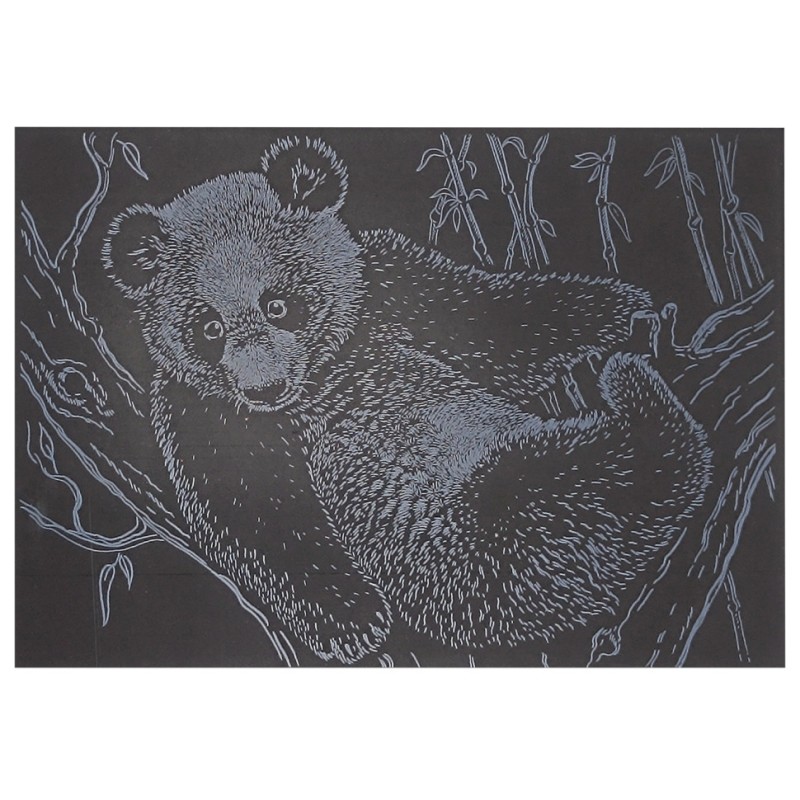 Гравюра А5 "Панда" ГрА5с-21 економ-варіант у пакеті 21 х 14,8 см