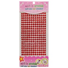 Напівнамистини наклейки Планшетка-№40, 6 мм, на планшетці 260 шт