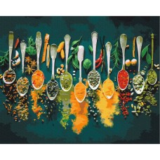 Картина за номерами "Пряні спеції" BS52897  Brushme 40х50 см