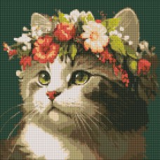 Алмазна мозаїка "Весняний вінок" ©art_selena_ua AMO7665 40х40 см Ідейка