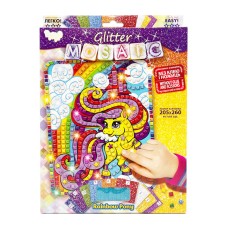 Креативна творчість "Блискуча мозаїка: Rainbow Pony" БМ-02-04, 20.6х26 см